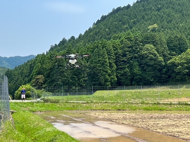 圃場・果樹園の農薬散布